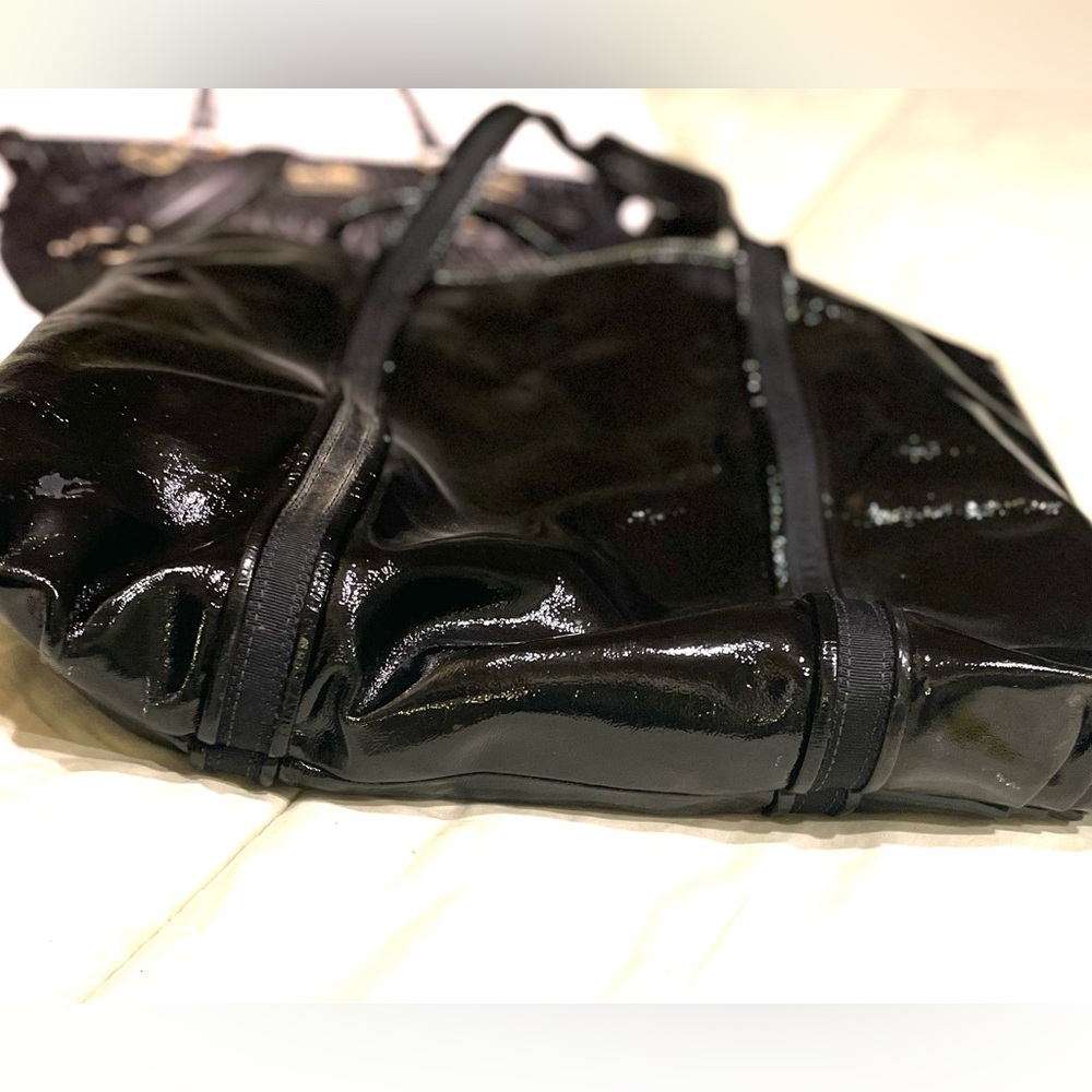 Vintage Y2k Coach Poppy Black Patent Leather Purse! - Gem